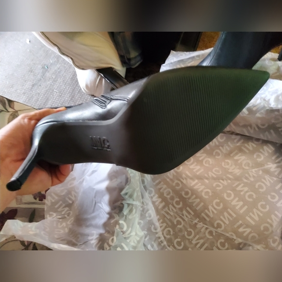 Brand new in the box unworn INC black ankle boots - Picture 5 of 8